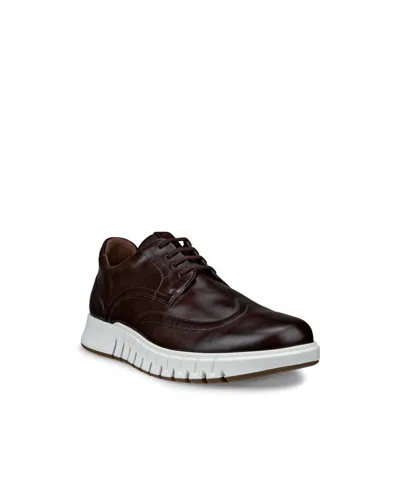 Ecco Men's Gruuv Hybrid Wing Tip Shoe In Cocoa Brown,mocha