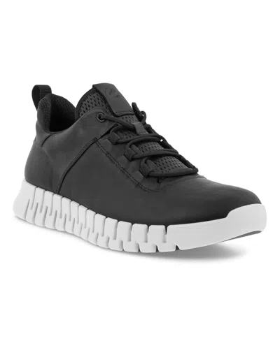 Ecco Men's Gruuv Lace Up Sneakers In Black