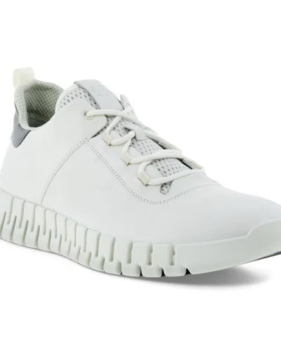 Ecco Men's Gruuv Lace Up Sneakers In White
