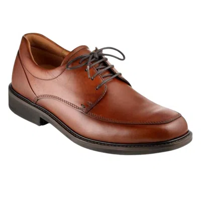 Ecco Men's Holton Apron Toe Tie Shoes In Cognac In Green