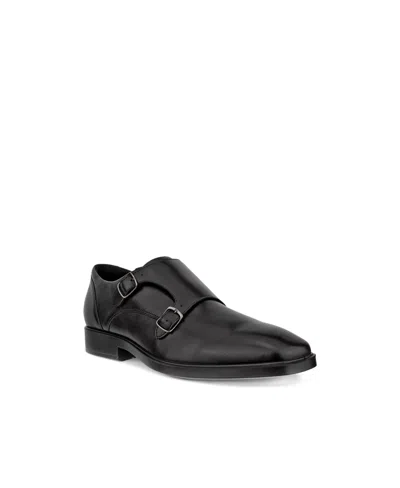 Ecco Men's Metropole Milan Double Monk Dress Shoe In Black