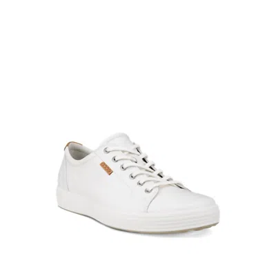 Ecco Men's Soft 7 Leather Sneaker In White