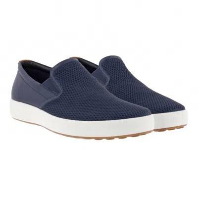 Ecco Men's Soft 7 Slip On Sneakers In Marine In Blue