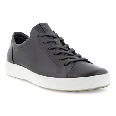 ECCO MEN'S SOFT 7 SNEAKERS IN TITANIUM