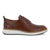 Ecco Men's St 1 Hybrid Oxford Wing Shoe In Cognac In Brown