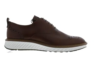 Ecco Men's St1 Hybrid Cap Shoes In Cognac In Green