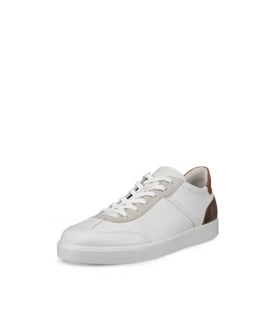 Ecco Men's Street Lite Vintage Sneakers In White,gravel,cashmere
