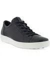 Ecco Mens Leather Running & Training Shoes In Black