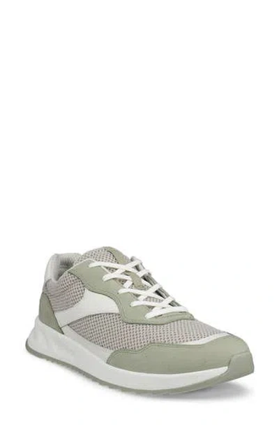 Ecco Mesh Low Top Sneaker In Tea/ Gravel/ White