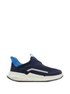Ecco Mesh-panel Sneakers In Blue