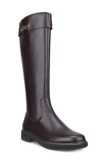Ecco Metropole Amsterdam Knee High Boot In Animal Print