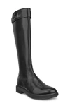 Ecco Metrople Amsterdam Womens Zipper Leather Knee-high Boots In Black