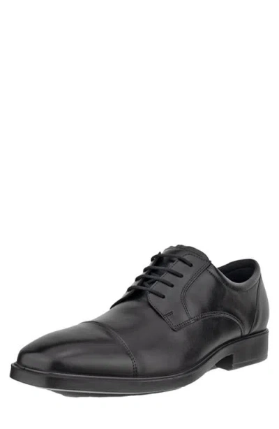 Ecco Metropole Milan Cap Toe Derby In Black