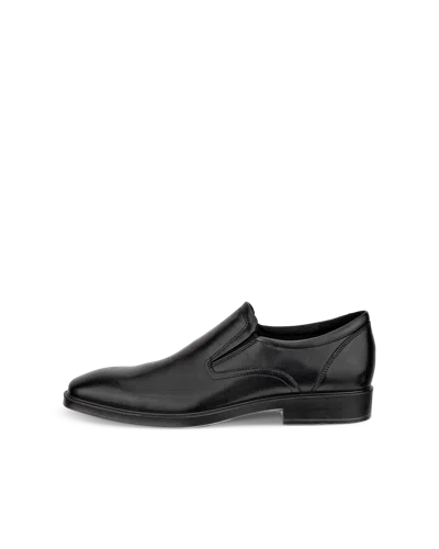 Ecco Metropole Milan - Men's Leather Slip-on Derby Shoe In Black