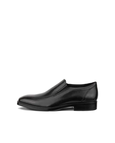 Ecco Metropole Milan - Men's Leather Slip-on Shoe In Black