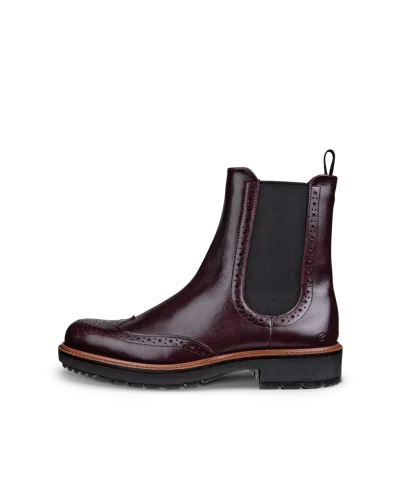 Ecco Metropole Oslo - Women's Leather Chelsea Boot In Red