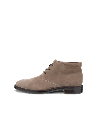 Ecco Metropole Prague - Men's Leather Chukka Boot In Gray