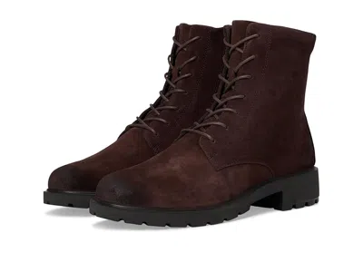 Ecco Metropole Vienna Lace Boots In Burgundy