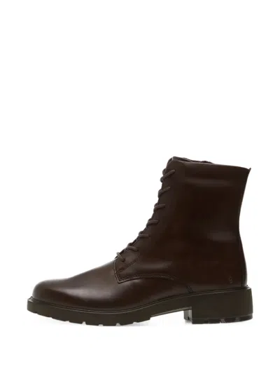 Ecco Metropole Vienna Lace-up Boots In Brown