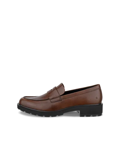 Ecco Metropole Vienna - Women's Leather Loafer In Brown