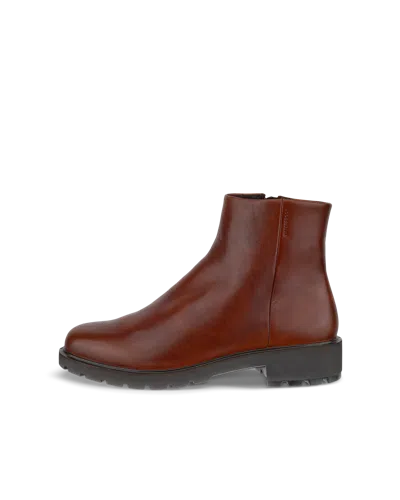 Ecco Metropole Vienna - Women's Leather Waterproof Ankle Boot In Brown