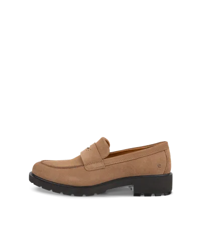 Ecco Metropole Vienna - Women's Suede Loafer In Brown
