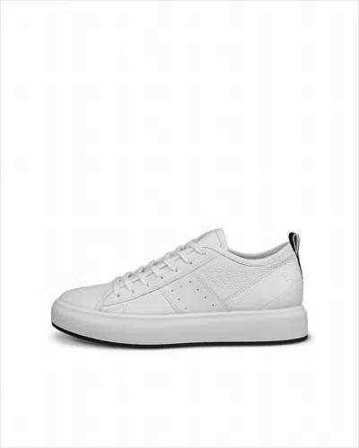 Ecco Minimalist Low-top Leather Sneakers In White