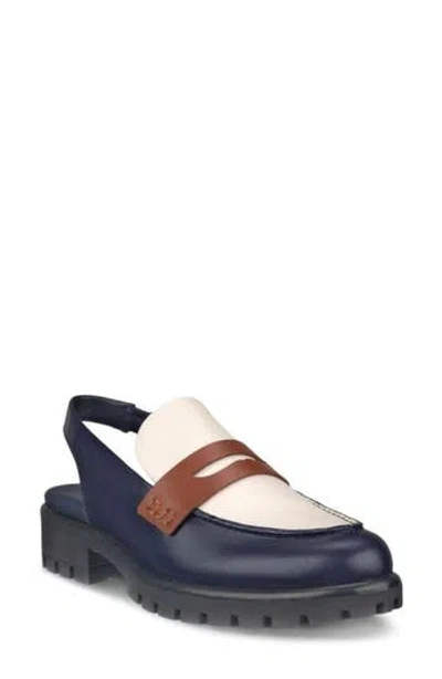 Ecco Modtray Water Resistant Slingback Penny Loafer In Multi