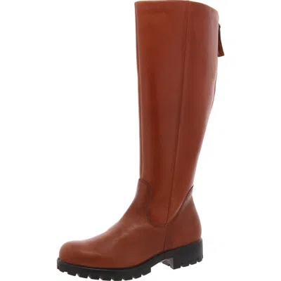 Ecco Modtray Womens Cushioned Footbed Leather Knee-high Boots In Green