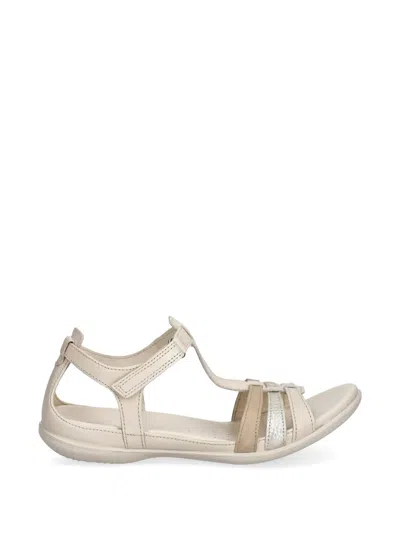 Ecco Multi-strap Leather Sandals In White