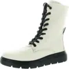 Ecco Nouvelle Womens Lace-up Leather Mid-calf Boots In Multi