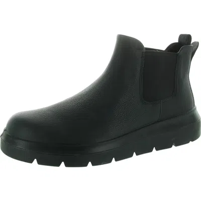 ECCO NOUVELLE WOMENS STRETCH NUBUCK CHELSEA BOOTS