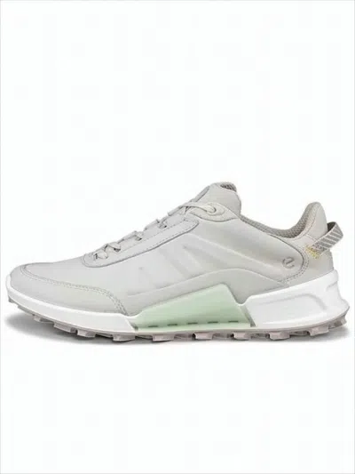 Ecco Nubuck Low-profile Sneakers With Streamlined Silhouette In Gray