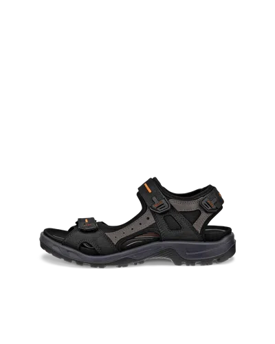 Ecco Offroad - Men's Oiled-nubuck Yucatan Walking Sandal In Black