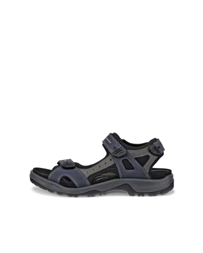 Ecco Offroad - Men's Oiled-nubuck Yucatan Walking Sandal In Blue