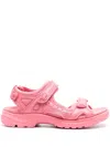 Ecco Offroad Panelled Sandals In Pink