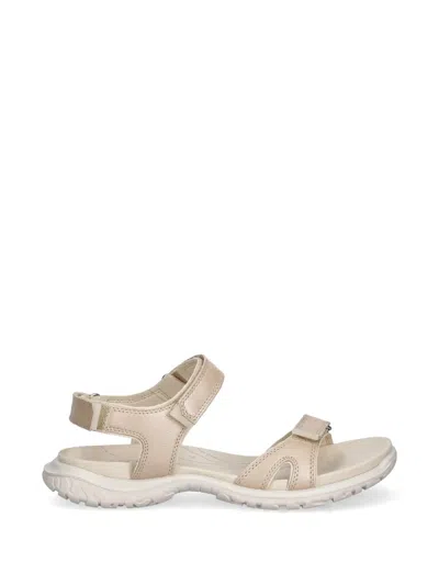 Ecco Offroad Roam Touch-strap Leather Sandals In Neutral