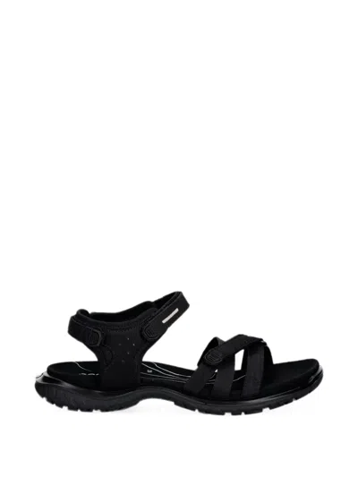 Ecco Offroad Roam Touch-strap Sandals In Black