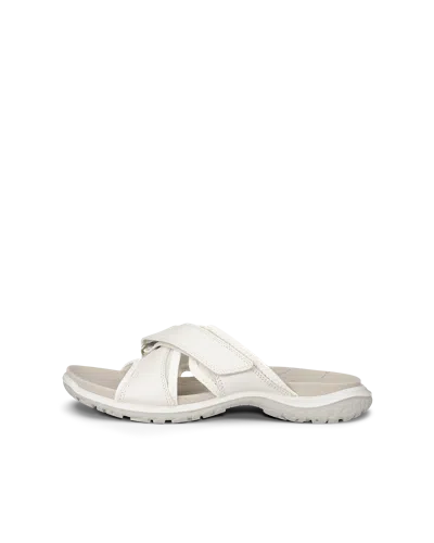 Ecco Offroad Roam - Women's Leather Slide Sandal In White