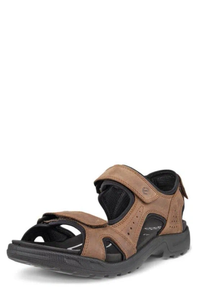 Ecco Onroads Sandal In Cocoa Brown/ Black