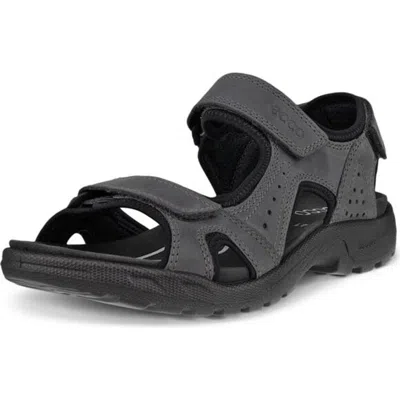 Ecco Onroads Sandal In Magnet/black