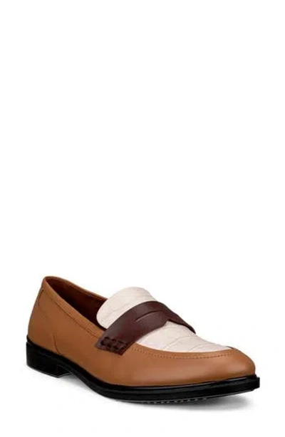 Ecco Penny Loafer In Brown