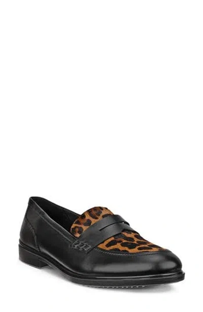 Ecco Penny Loafer In Animal Print