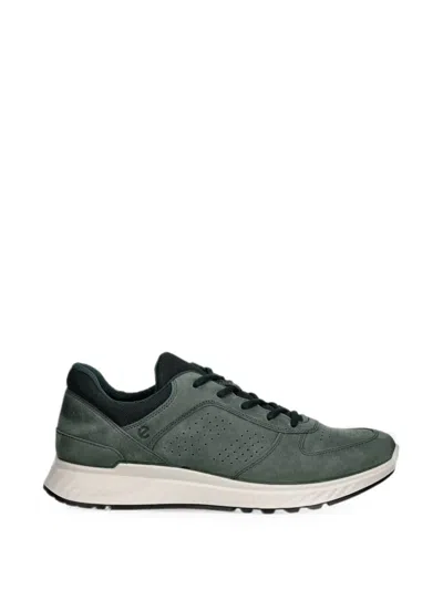 Ecco Perforated Sneakers In Green