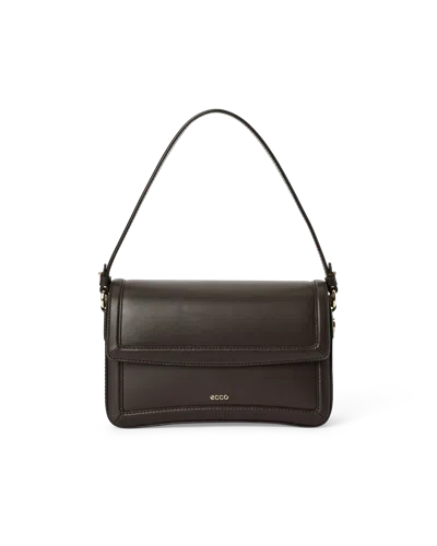 Ecco Pinch Bag - Women's Leather Pinch Crossbody Bag In Brown