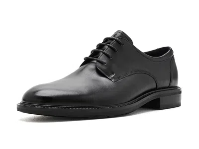 Ecco Prague Derby Plain Toe Oxford Men's Shoes Black: Eu 43 (us Men's 9-9.5) D - Medium