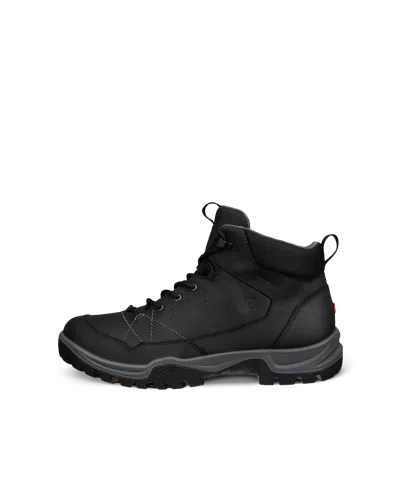 Ecco Receptor Trekk - Men's Nubuck Waterproof Mid-cut Outdoor Boot In Black