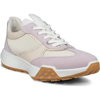 Ecco Retro Sneaker In Violet Ice/limestone/white
