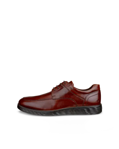 Ecco S Lite Hybrid - Men's Leather Apron Derby Shoe In Brown