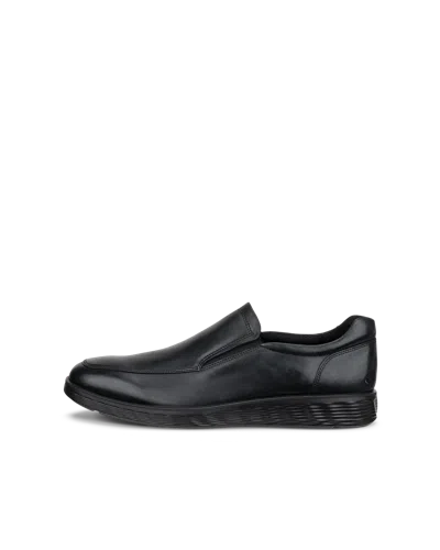 Ecco S Lite Hybrid - Men's Leather Slip-on Dress Shoe In Black